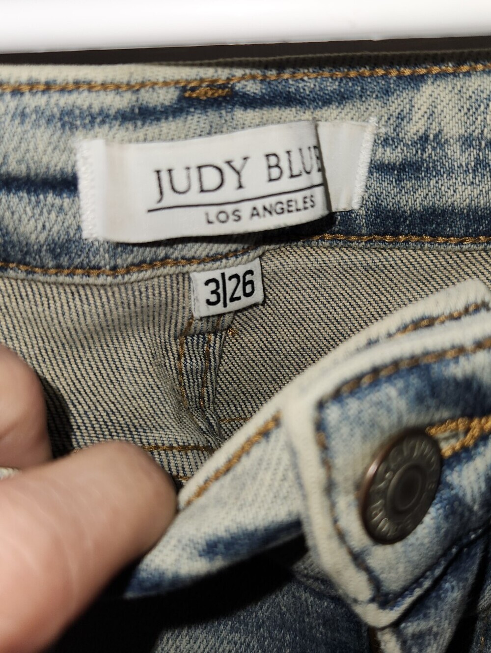 Judy Blue Distressed Jeans Sz 3 26 Waist - Picture 3 of 5
